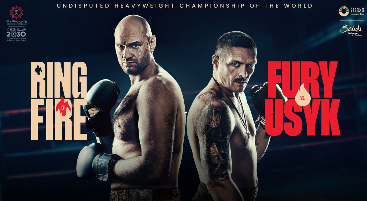 Tyson Fury vs. Oleksandr Usyk promotional image UFC