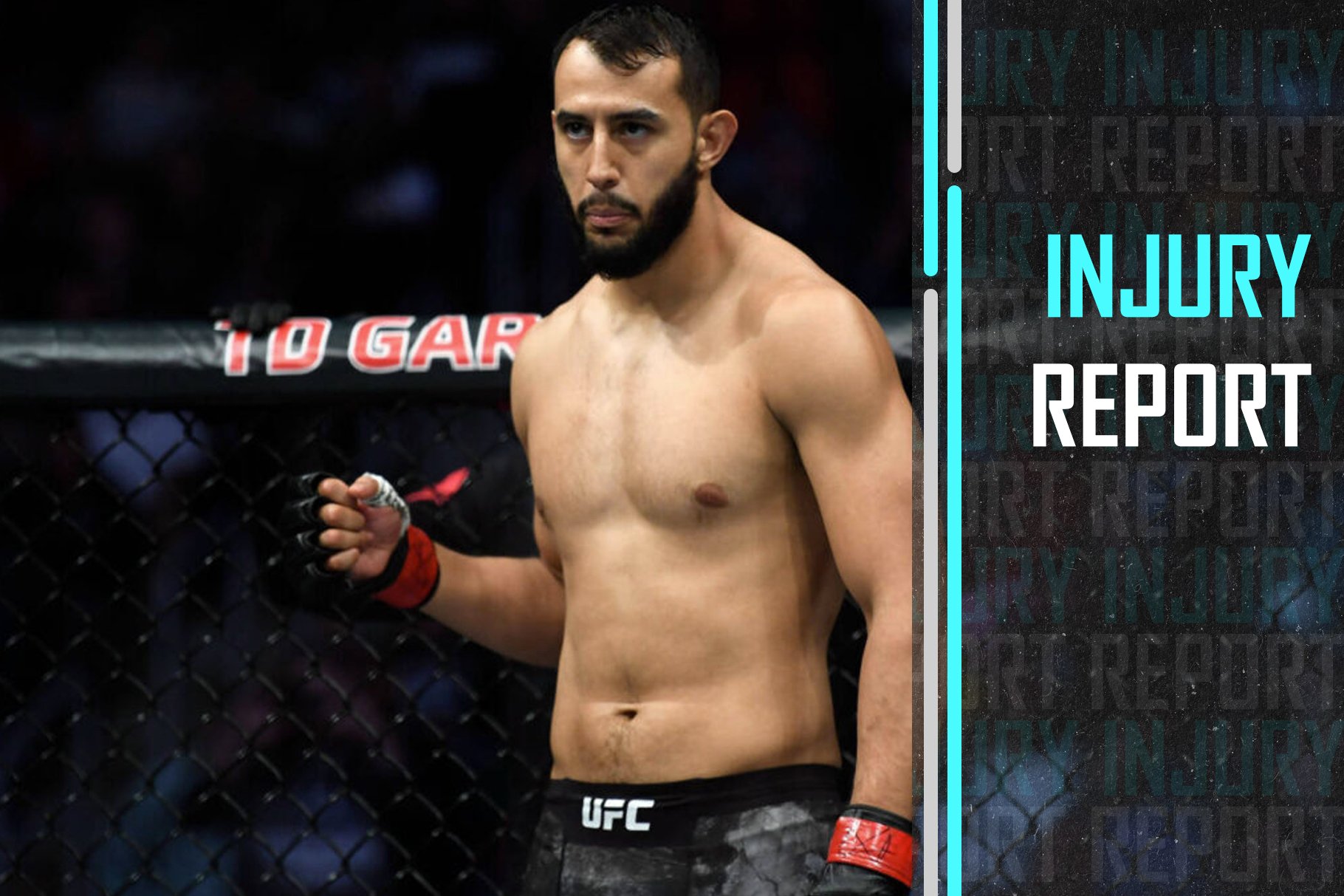 Dominick Reyes (red) before a fight against Chris Weidman (not seen) in a light heavyweight bout during UFC Fight Night at the TD Garden.