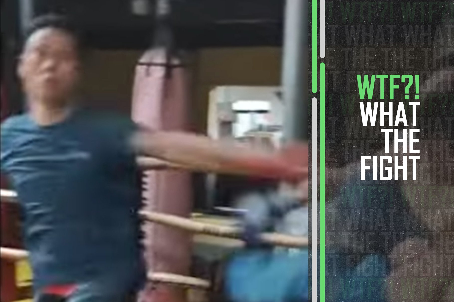 Kung Fu master winces as he dodges a spinning backfist