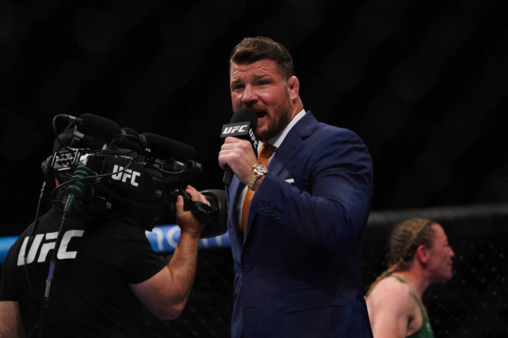 July 23, 2022, Greenwich, London, London, UK, United Kingdom: LONDON, UK - JULY 23: Michael Bisping, UFC commentator and retired mixed martial artist during the UFC Fight Night: Blaydes v Aspinall event at The O2 Arena on July 23, 2022, in Greenwich, London, United Kingdom. Greenwich, London United Kingdom - ZUMAp175 20220723_zsa_p175_017 
