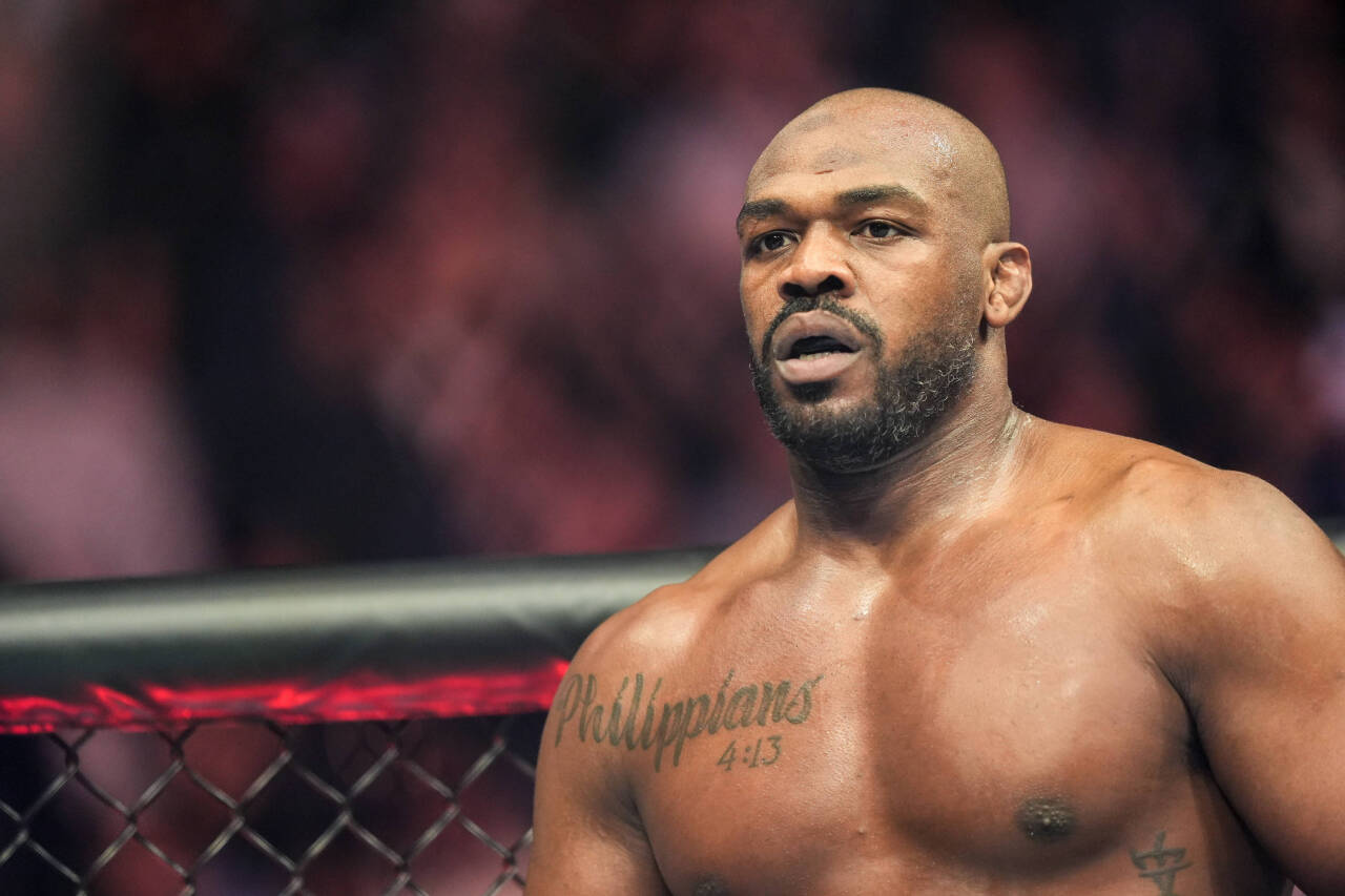 March 5, 2023, Las Vegas, NV, LAS VEGAS, NEVADA, United States: LAS VEGAS, NV - March 5: Jon Jones at T-Mobile Arena for UFC 285 -Jones vs Gane : E...