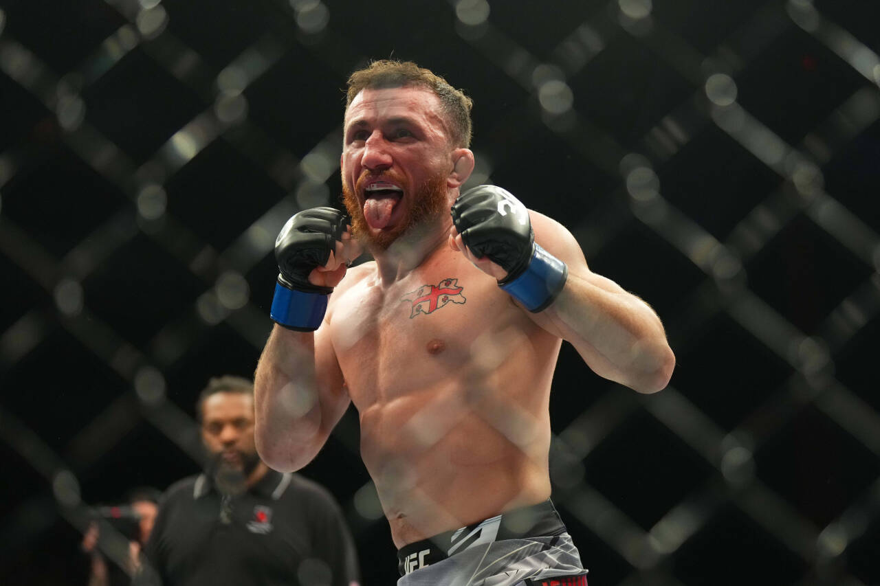 UFC 298's Merab Dvalishvili when he fought Petr Yan.