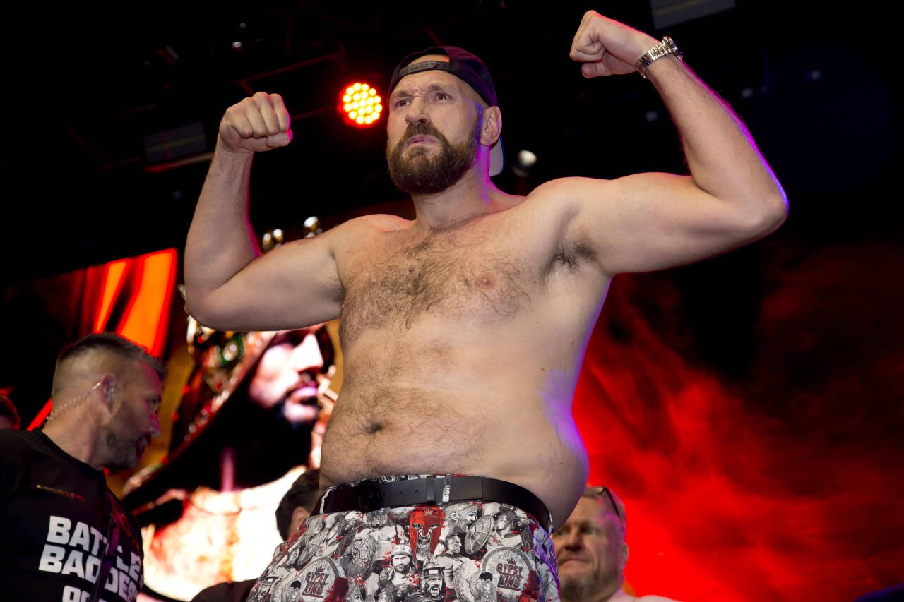 Tyson Fury vs Francis Ngannou press conference, PK, Pressekonferenz Tyson Fury vs Francis Ngannou kick off press conference held at Here at Outerne...