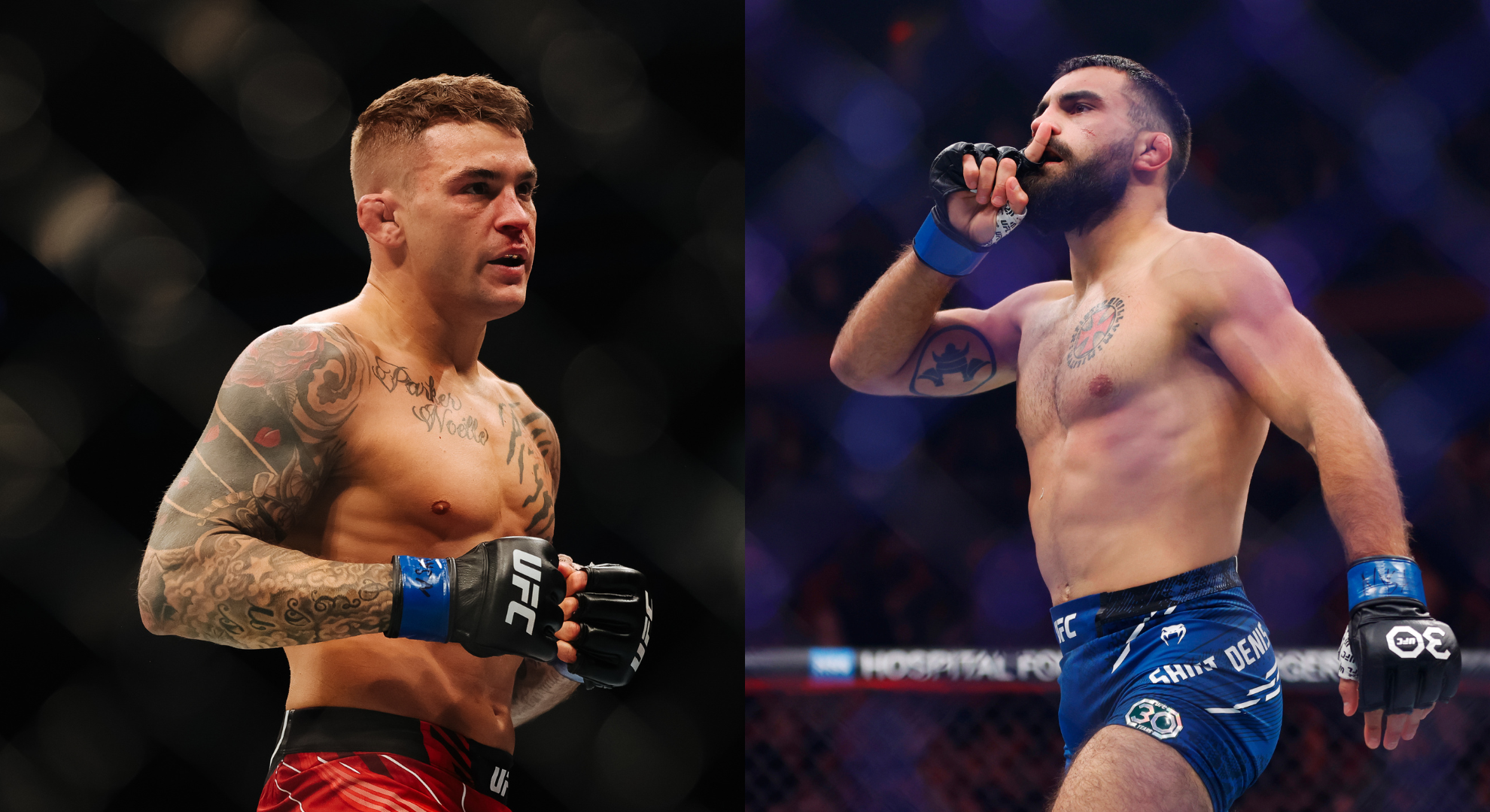 Dustin Poirier (left) Benoit Saint-Denis (right)