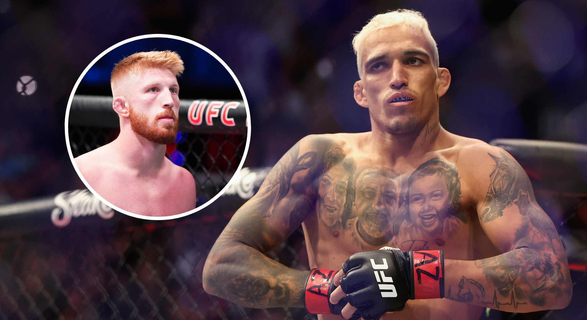 Pop out of Charles Oliveira and Bo Nickal