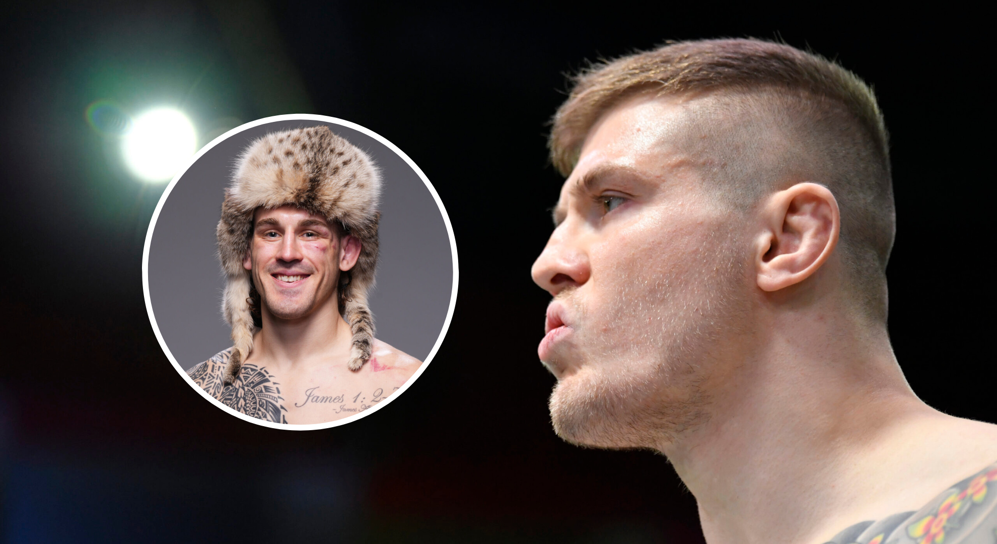 Pop out of Brendan Allen and Marvin Vettori