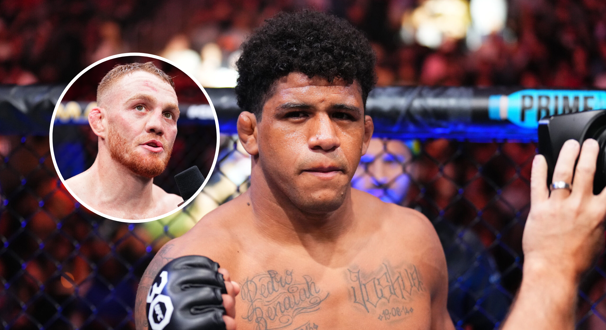 Pop out of Gilbert Burns and Jack Della Maddalena