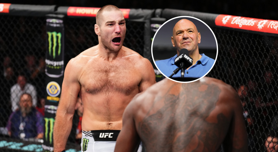 Pop out of Sean Strickland and Dana White