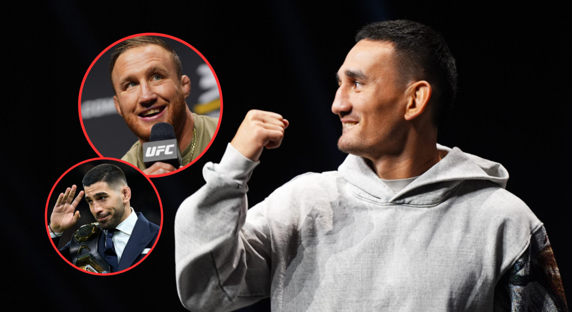 Pop out of Max Holloway, Justin Gaethje and Ilia Topuria