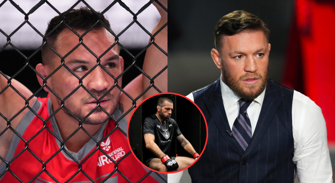 Pop out of Michael Chandler, Conor McGregor and Matt Brown