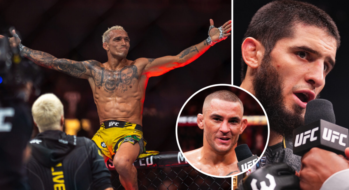 Pop out of Charles Oliveira, Islam Makhachev, and Dustin Poirier