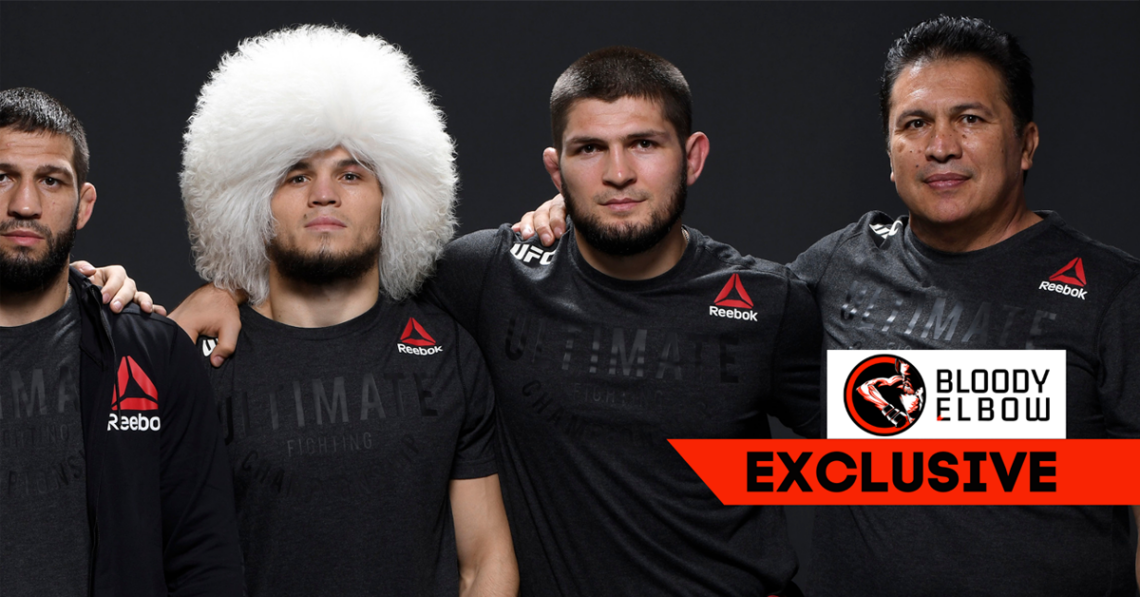 Umar Nurmagomedov, Khabib Nurmagomedov and Javier Mendez