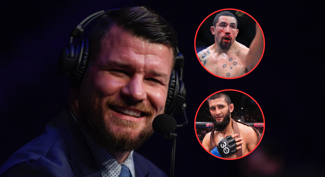 Michael Bisping, Robert Whittaker and Khamzat Chimaev