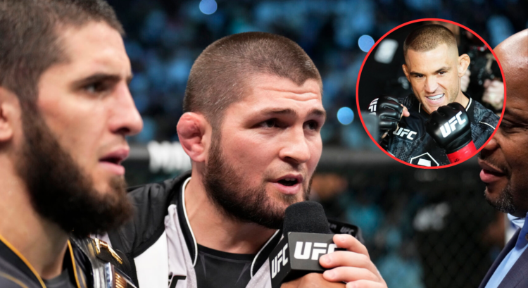 Pop out of Khabib Nurmagomedov and Dustin Poirier