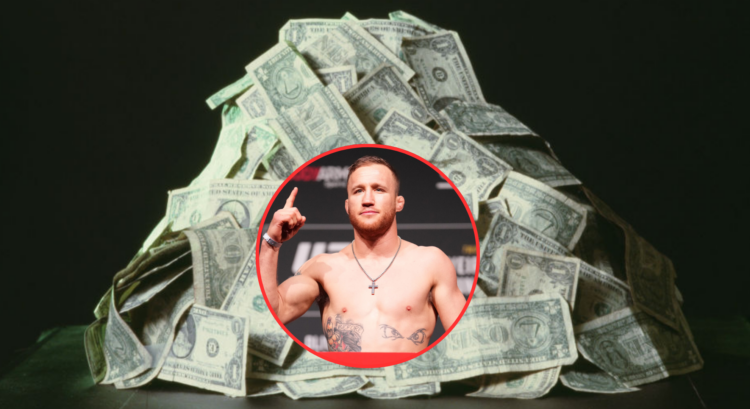 Pop out of Justin Gaethje and a large pile of US dollars