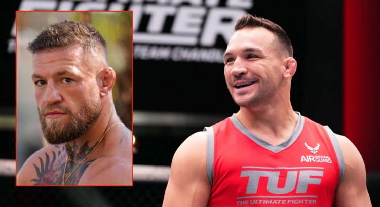 Side by side of Conor McGregor and Michael Chandler