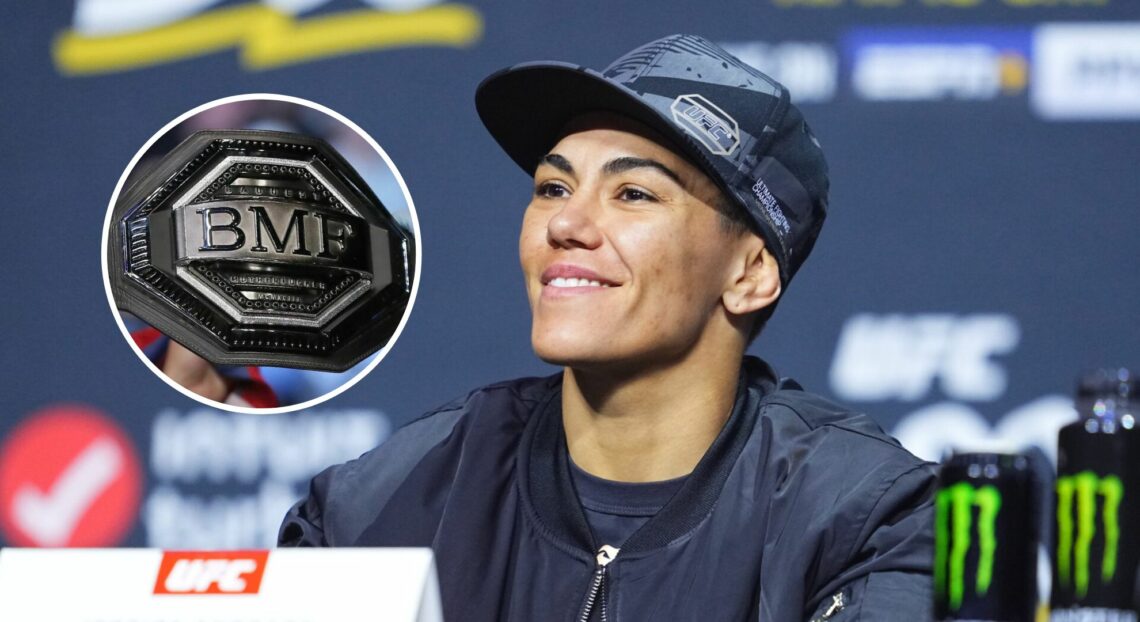 Pop out of the BMF belt and Jessica Andrade