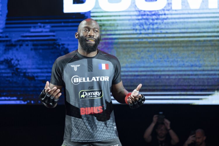 Cedric Doumbe in the new Bellator 'Takedown' gear