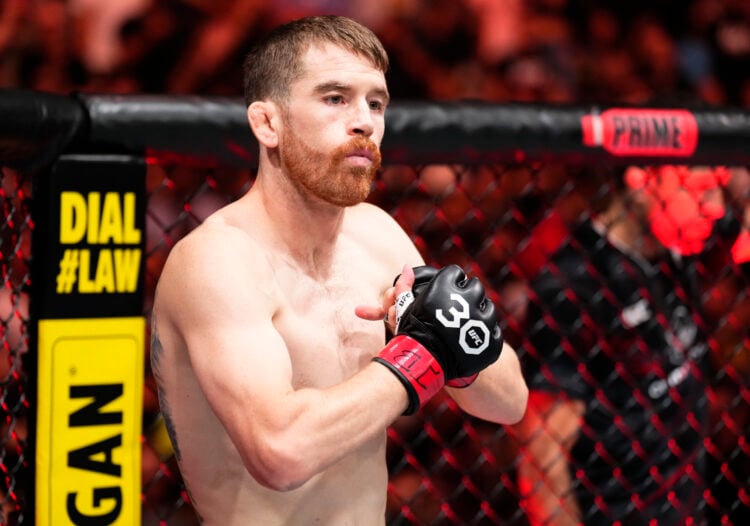 Cory Sandhagen prepares to fight Rob Font in a 140-pound catchweight fight during the UFC Fight Night event at Bridgestone Arena on August 05, 2023...