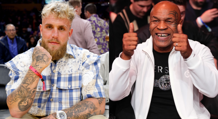 Jake Paul and Mike Tyson