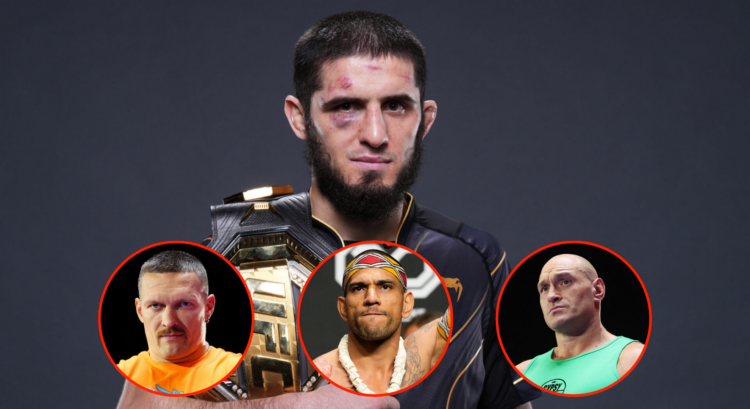 Pop out of Islam Makhachev, Oleksandr Usyk, Tyson Fury, and Alex Pereira