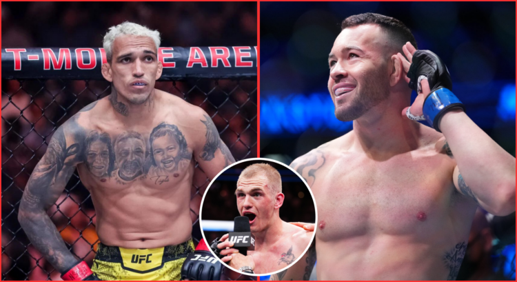 Pop out of Colby Covington, Charles Oliveira and Ian Garry