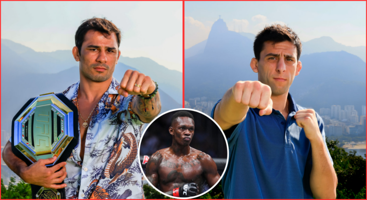 Split of Alexandre Pantoja, Steve Erceg and Israel Adesanya