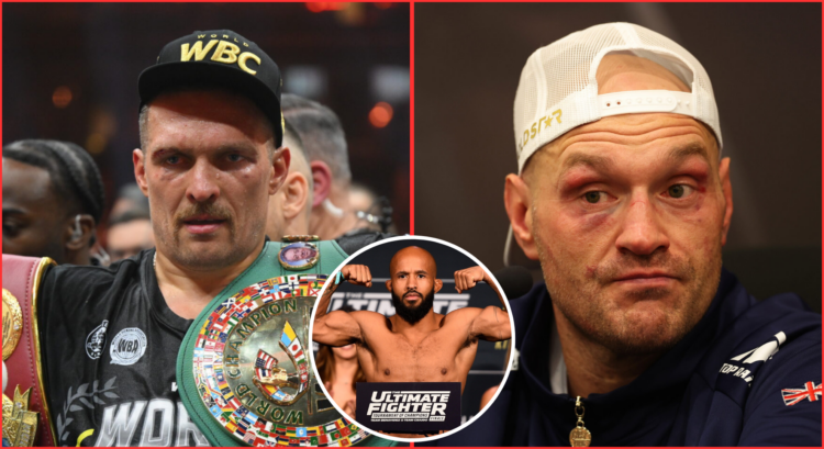 Pop out of Tyson Fury, Oleksandr Usyk, and Demetrious Johnson