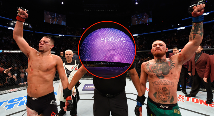 Conor McGregor, Nate Diaz and the Sphere