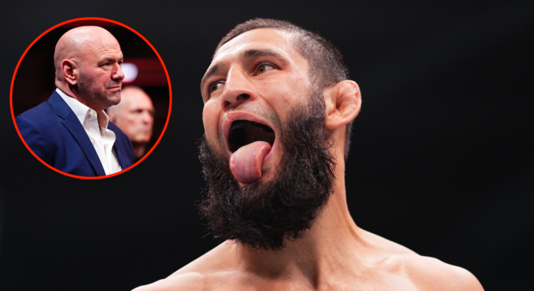 Dana White and Khamzat Chimaev