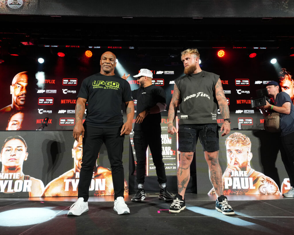 Jake Paul vs. Mike Tyson Boxing Match Arlington Press Conference