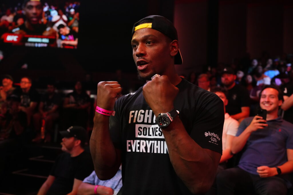 Jamahal Hill at a WWE event