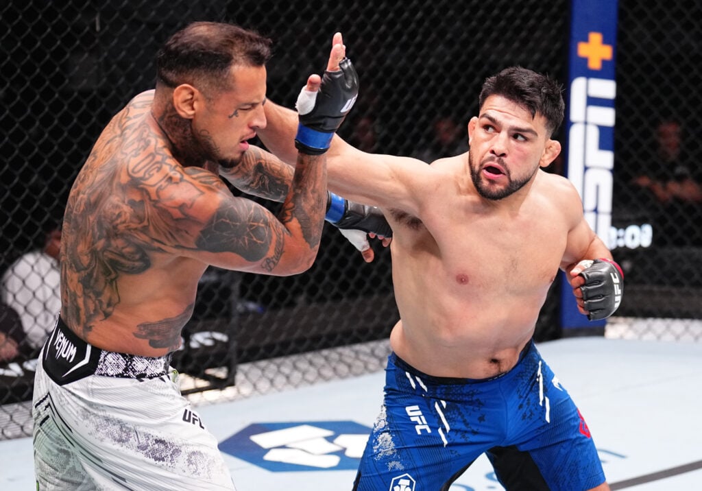 Kelvin Gastelum punches Daniel Rodriguez during UFC Saudi Arabia