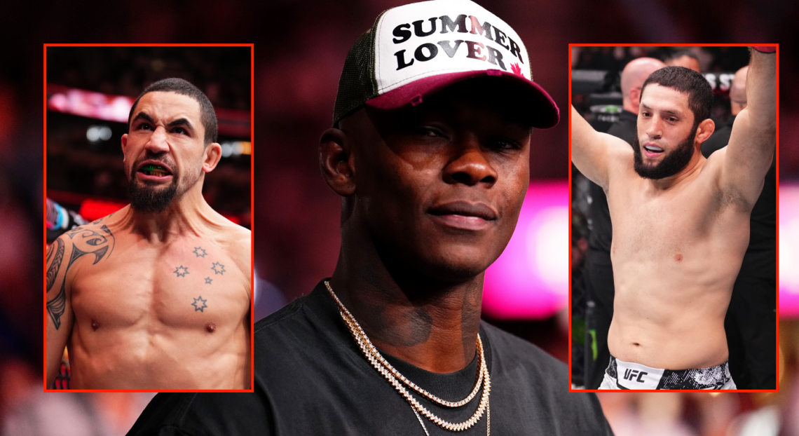 Israel Adesanya, Robert Whittaker and Ikram Aliskerov