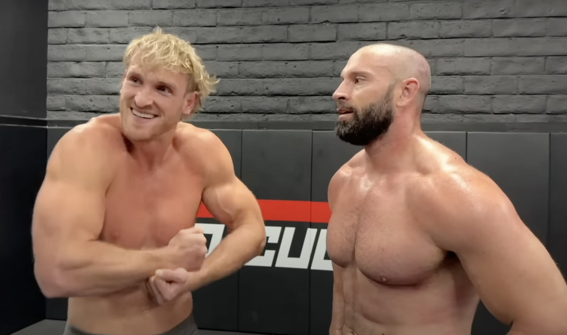 Logan Paul and Bradley Martyn after their MMA gym fight