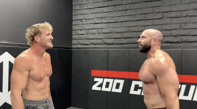Logan Paul and Bradley Martyn at Zoo Culture after an alleged MMA spar