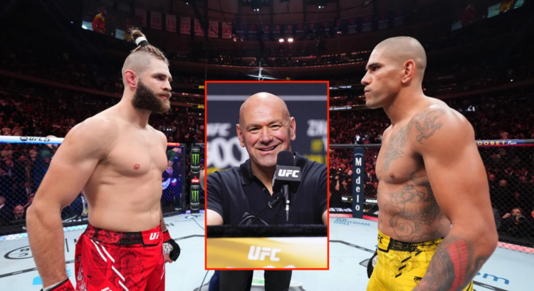 Pop out of Dana White, Jiri Prochazka and Alex Pereira