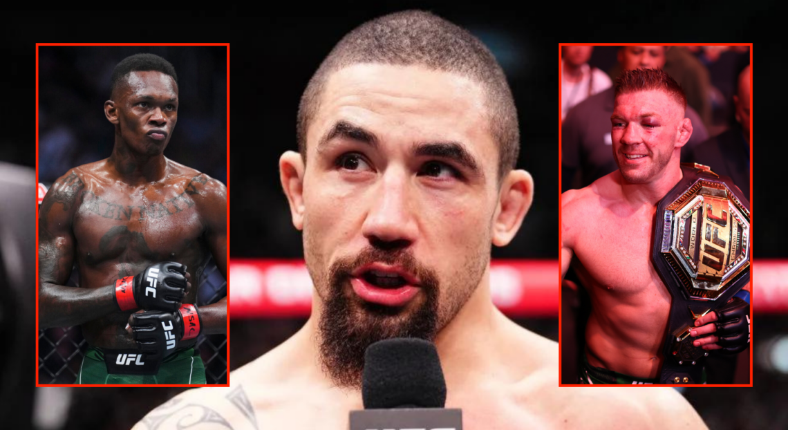 Pop out of Robert Whittaker, Israel Adesanya and Dricus du Plessis
