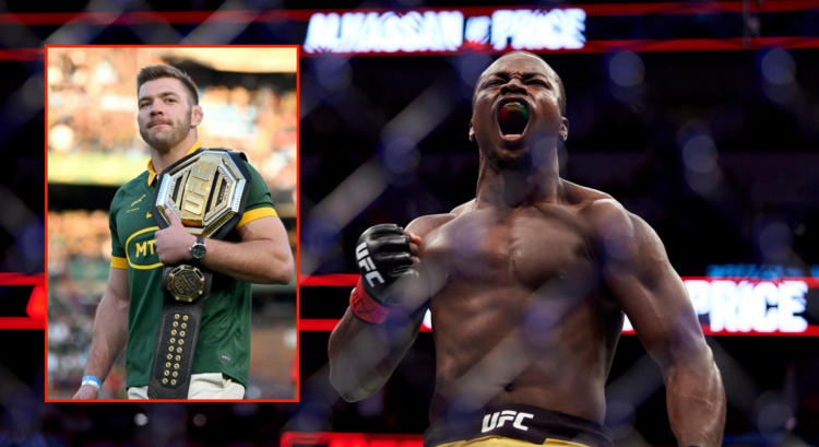 Side by side of Dricus Du Plessis and Abdul Razak Alhassan