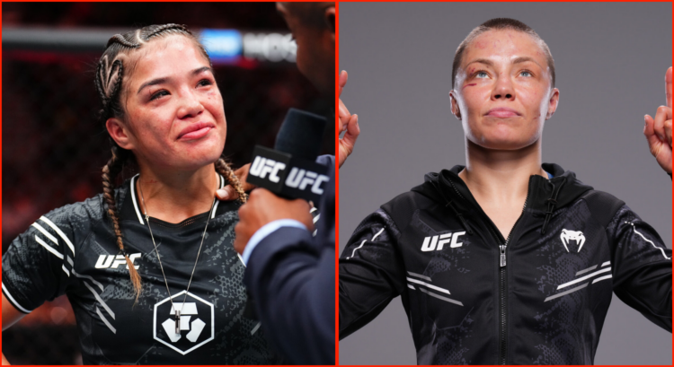 Side by side of Rose Namajunas and Tracy Cortez