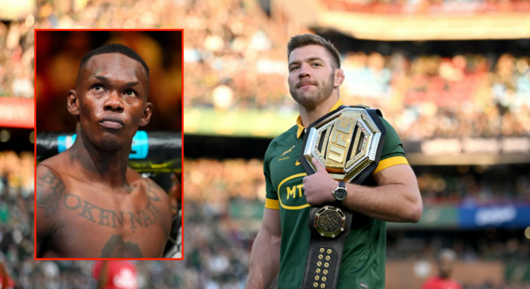 Pop out of Dricus Du Plessis and Israel Adesanya
