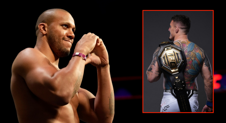 Pop out of Ciryl Gane on the scales and Tom Aspinall with UFC title over his shoulder