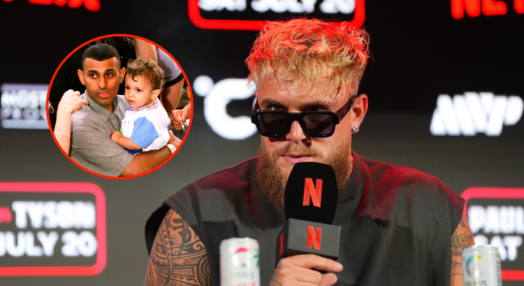 Pop out of Jake Paul, Naseem Hamed carrying son Sami Hamed