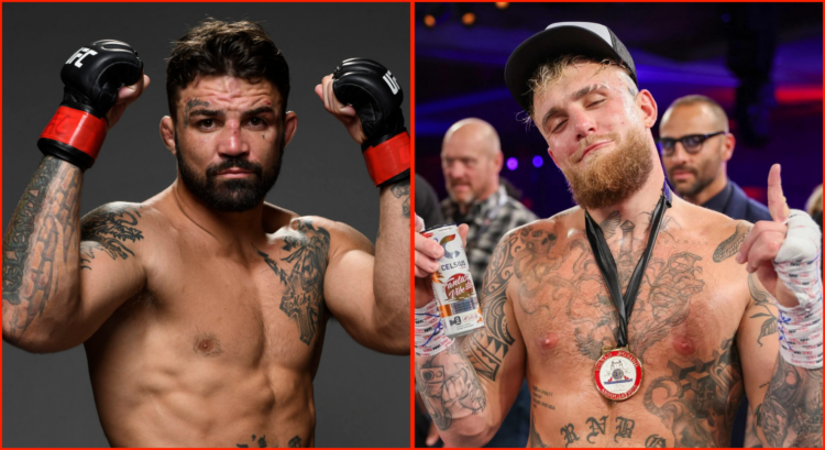 Side by side of Mike Perry and Jake Paul