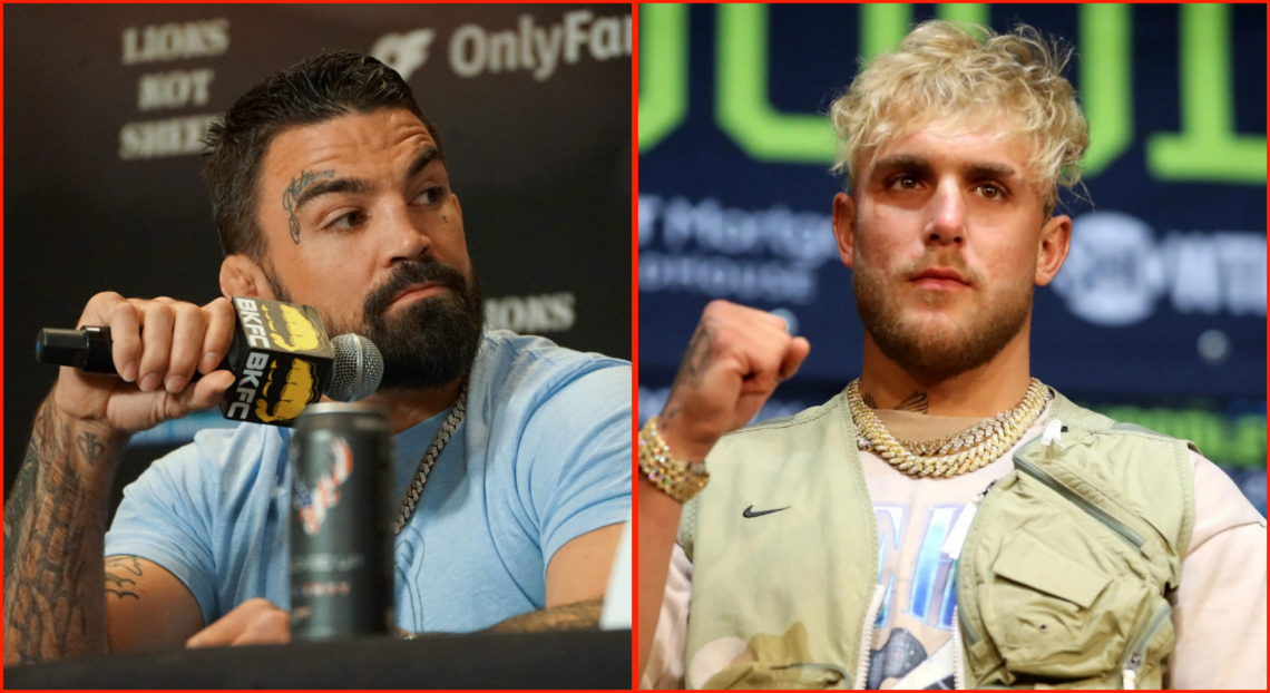 Side by side of Jake Paul and Mike Perry