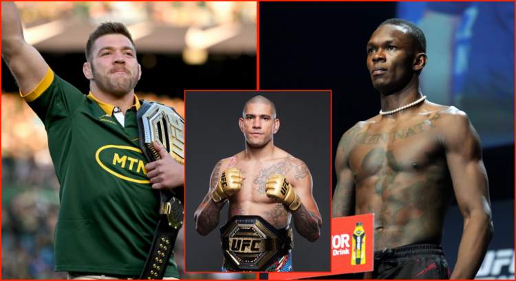 Pop out of Alex Pereira, Dricus du Plessis and Israel Adesanya