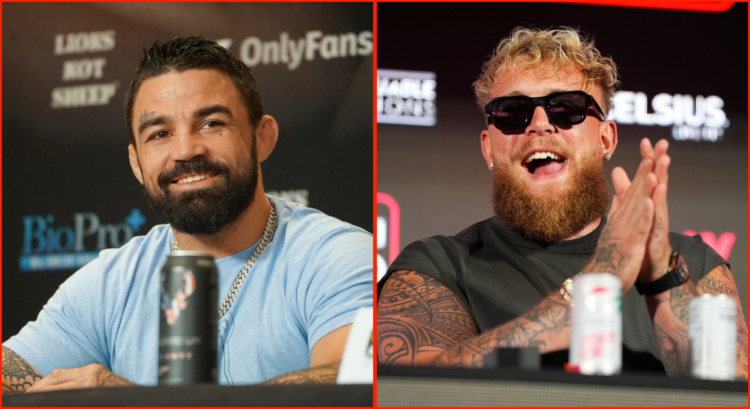 Side by side of Mike Perry and Jake Paul