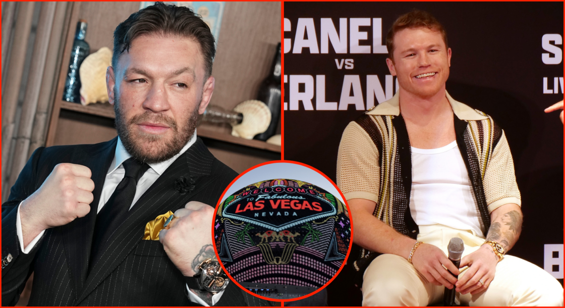 Conor McGregor, Canelo Alvarez and the Sphere in Las Vegas