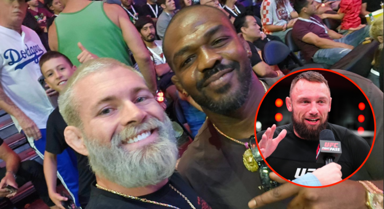 Gordon Ryan and Jon Jones at ADCC 2024 with a pop out image of Craig Jones