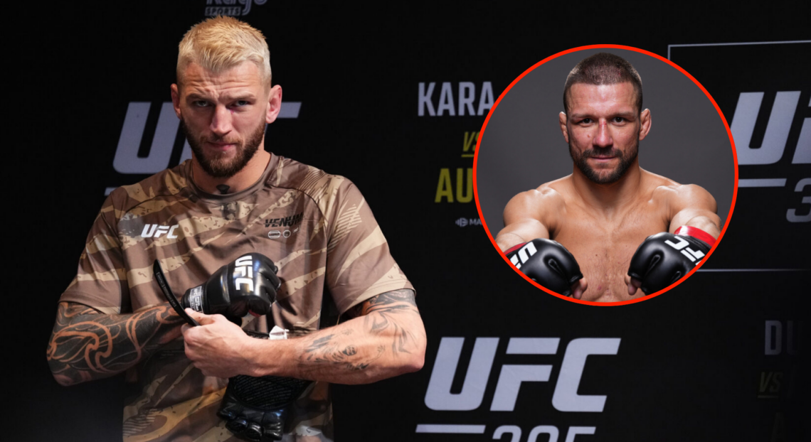 Pop out of Dan Hooker's UFC 305 open workout and Mateusz Gamrot at UFC 299
